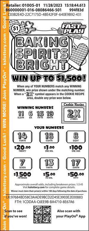 BAKING SPIRITS BRIGHT Ticket Art