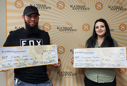 Courtney Farber and Thomas Jones claimed $75,000 on St. Patrick's Day!